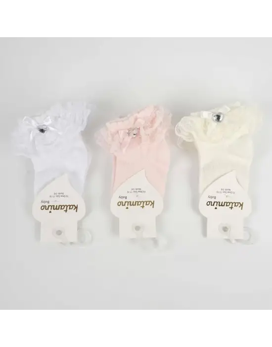 Omarı Yumuşak Pamuklu Bebek Soket Çorap Seti