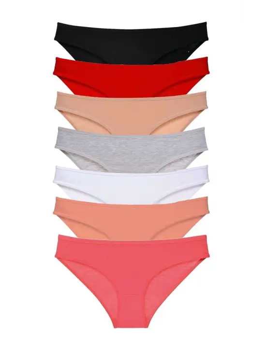 Omarı Süper Eko Likralı Kadın Slip Külot Set