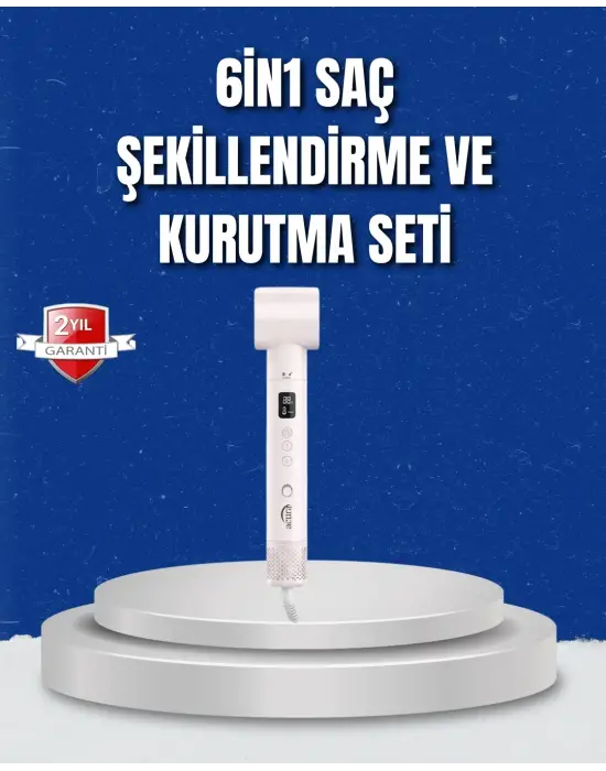 Negatif İyon Teknolojili 6-in-1 Profesyonel Saç Şekillendirici