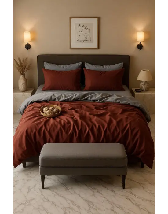 Nevresim Takımı Çift - Lastik Çarşaflı