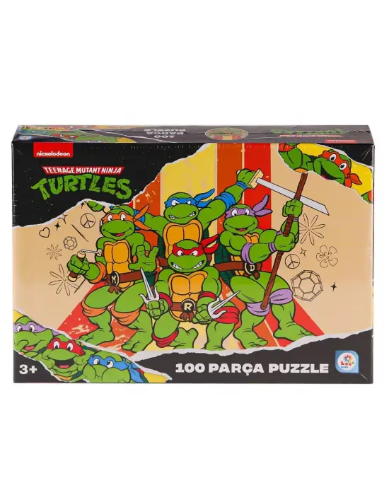 NK0050 Ninja Kaplumbağalar 100 Parça Puzzle -Laçokids