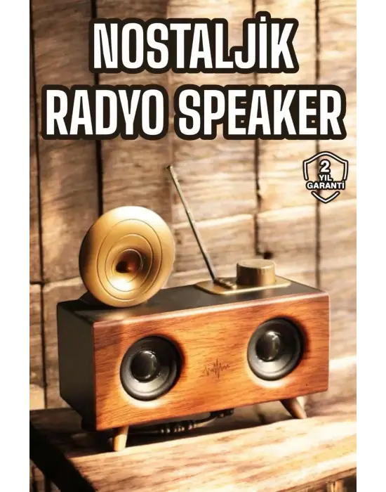 Nostaljik Görünümlü Bluetooth Bağlantılı Speaker