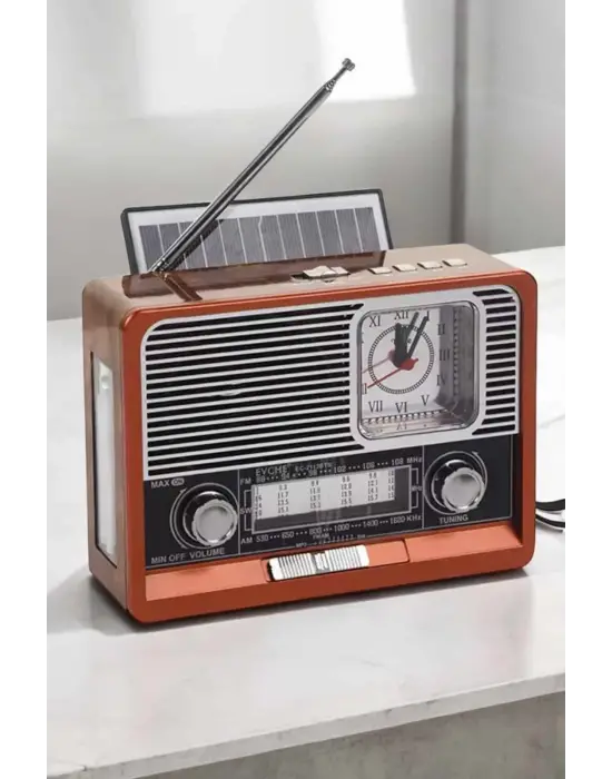 Nostaljik Görünümlü Usb Girişli Bluetooth Bağlantılı Radyo