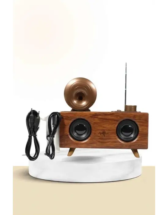 Nostaljik Radyo Bluetooth Bağlantılı Şarjlı Yüksek Ses Kaliteli