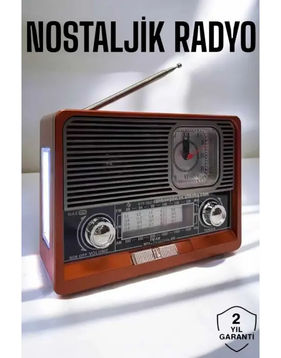 Nostaljik Radyo Usb,aux Ve Sd Kart Girişli Bluetooth Bağlantılı