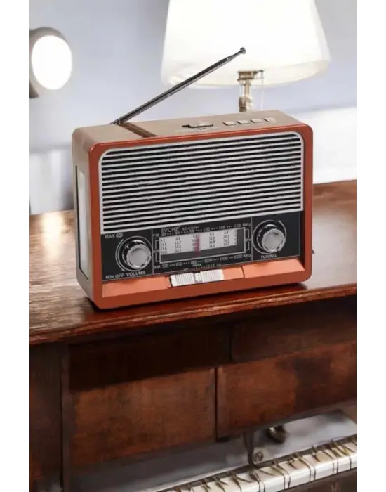 Nostaljik Radyo Usb,aux Ve Sd Kart Girişli Bluetooth Bağlantılı