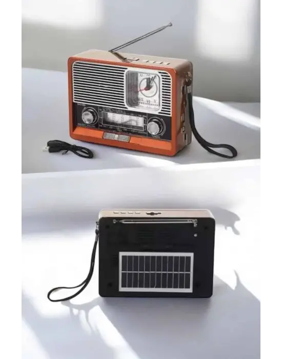 Nostaljik Radyo Usb,aux Ve Sd Kart Girişli Bluetooth Bağlantılı