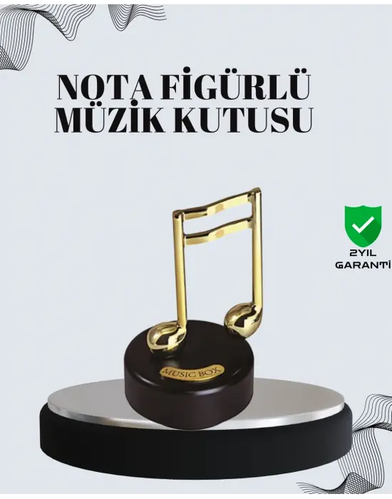 Nota Figürü Müzik Kutusu Melodious Model