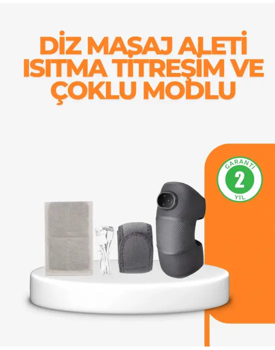 Ntc Isı Kontrollü Diz Masaj Aleti Titreşim Ve Isı Terapisi