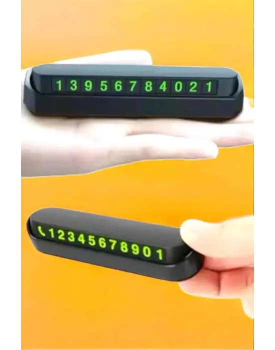 Numaralık Araç İçi Araba Araç Park Numaratör Telefon Numarası Yazma