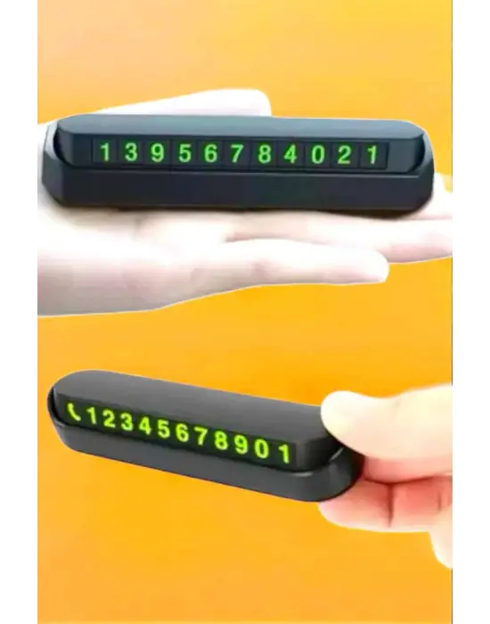 Numaralık Araç İçi Araba Araç Park Numaratör Telefon Numarası Yazma
