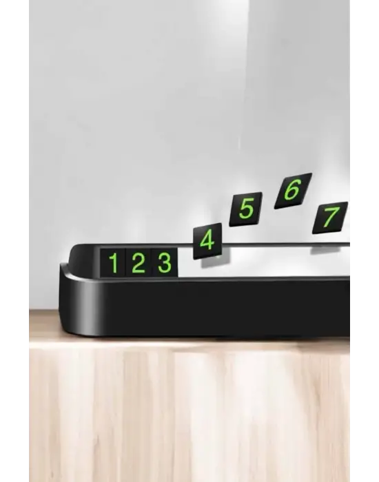 Numaralık Araç İçi Araba Araç Park Numaratör Telefon Numarası Yazma