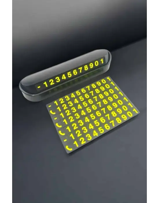 Numaralık Araç İçi Araba Araç Park Numaratör Telefon Numarası Yazma