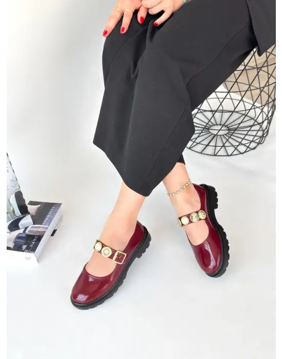 Okira Bordo Rugan Oxford Ayakkabı