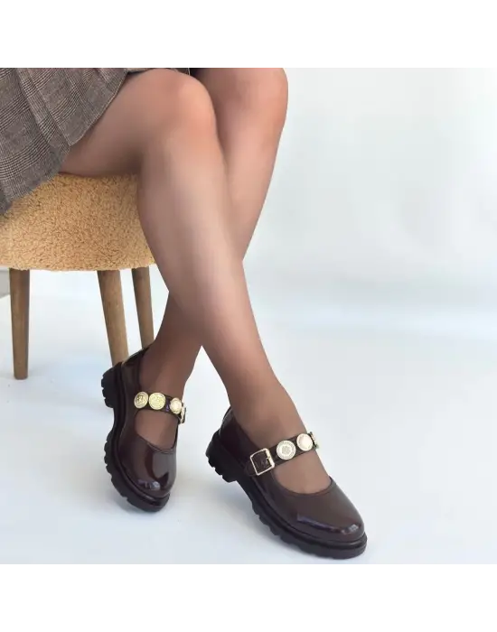 Okira Kahverengi Rugan Oxford Ayakkabı