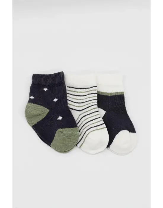 Omarı 3lü Erkek Penye Soket Çorap Seti - Antrasit Rengi