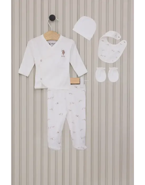 Omarı Bebek 5li Hatane Çıkış Seti Krem Seçenekleriyle