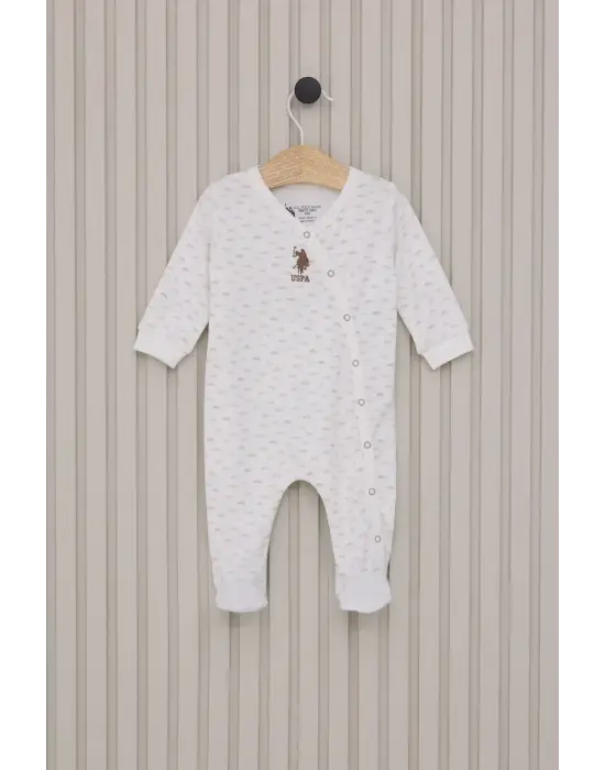 Omarı Bebekler İçin Trend Renkli Patikli Tulum