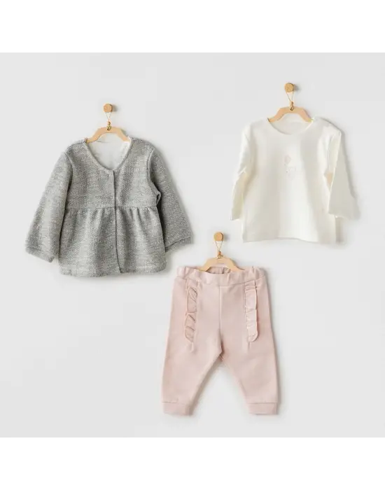 Omarı Çiçek Desenli Bebek Odası Takımı