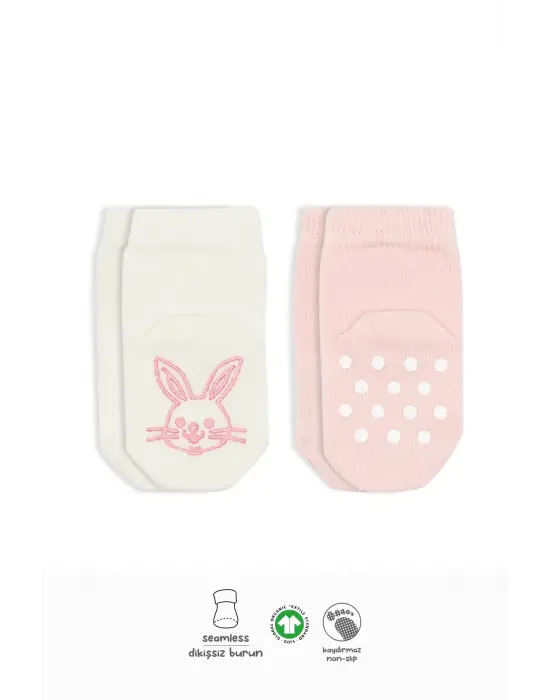 Omarı Eğlenceli Hayvan Desenli Kaymaz Çorap Seti