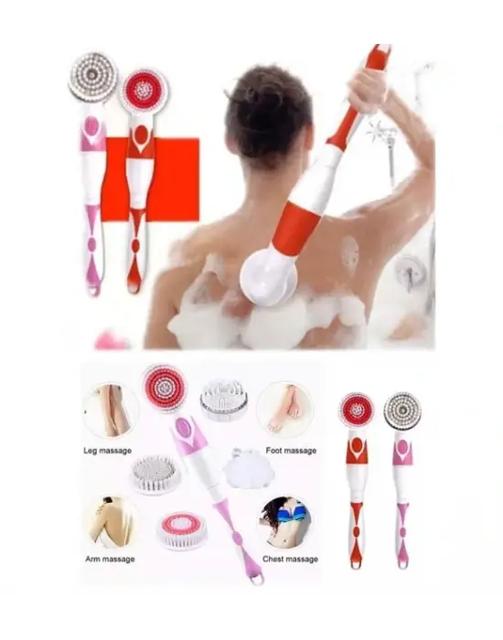 Omarı Hassas Ciltler İçin Vücut Masajı ve Temizlik Duş Fırçası Seti