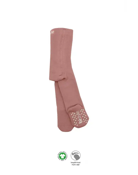 Omarı Kaymaz Havlu Kaplamalı Pudra Külotlu Çorap