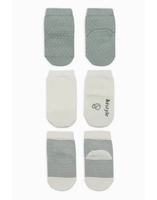 Omarı Kaymaz Penye Soket Çorap Seti 3lü Paket