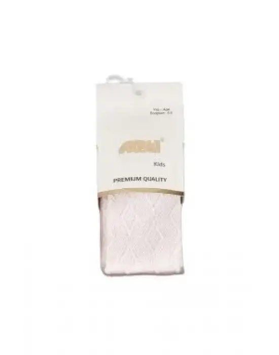 Omarı Kız Çocukları İçin Kabartma Desenli Külotlu Çorap Seti