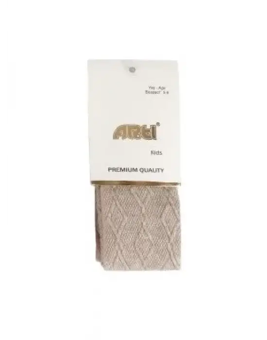 Omarı Kız Çocukları İçin Kabartma Desenli Külotlu Çorap Seti