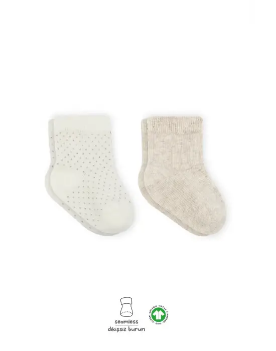 Omarı Konforlu ve Şık 2li Penye Soket Çorap Seti