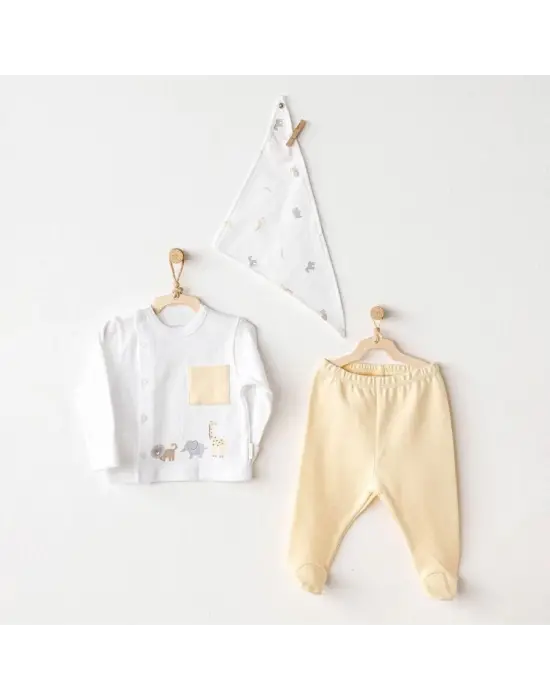 Omarı Little King 3lü Zıbın Set Yellow