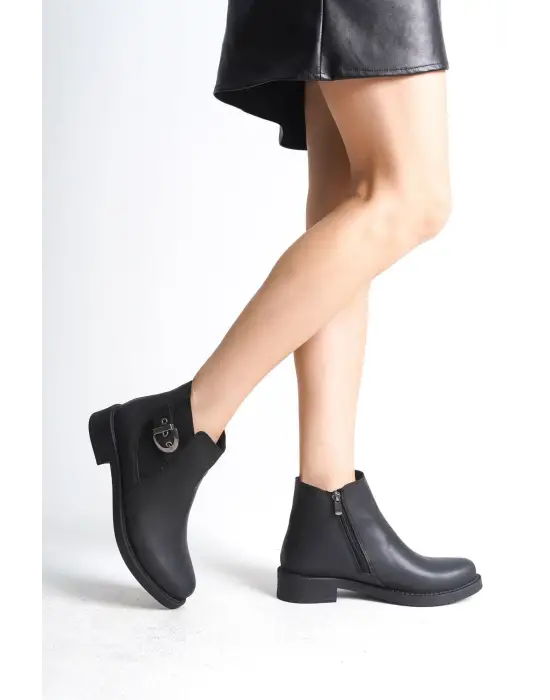 Omarı LUNA Rahat ve Şık Siyah Bayan Bot