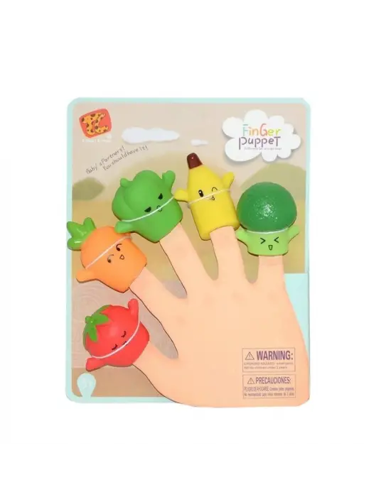 Omarı Meyve Figürlü Parmak Kuklası - Eğlenceli Oyuncak Seti