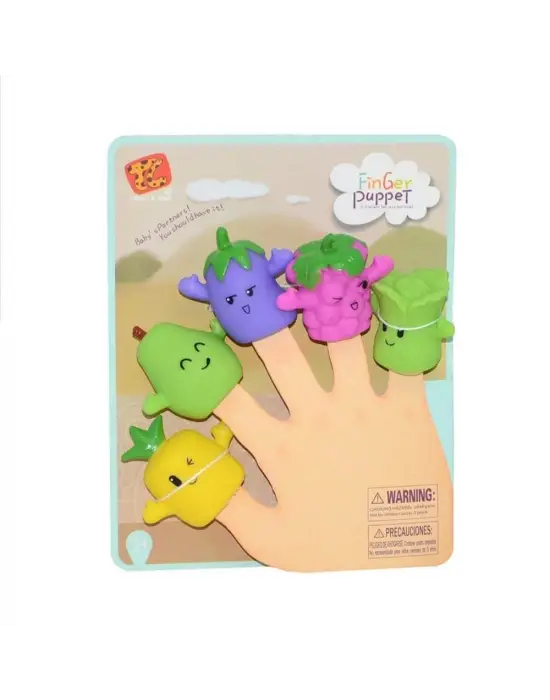 Omarı Meyve Figürlü Parmak Kuklası - Eğlenceli Oyuncak Seti