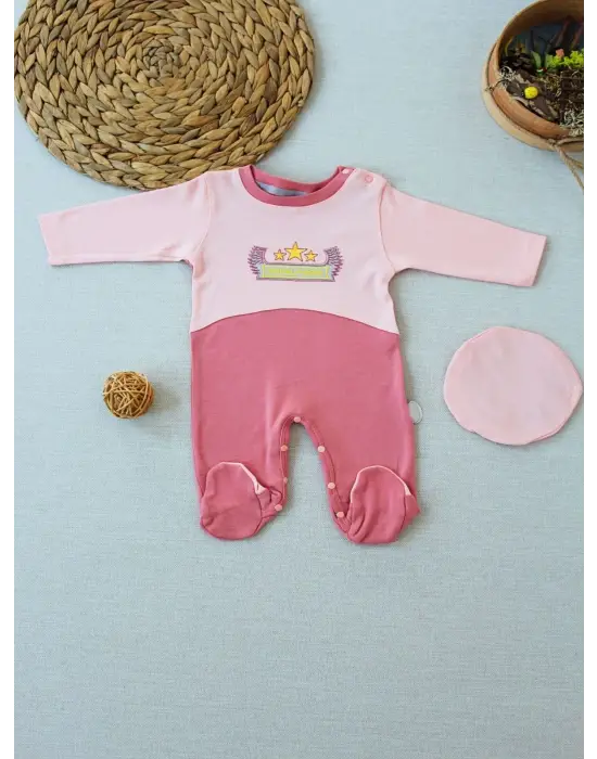 Omarı Özel Kuvvetler Nakışlı Bebek Tulumu - Gül Kurusu