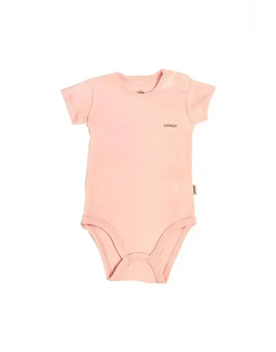 Omarı Pembe Basic Kısa Kol Body