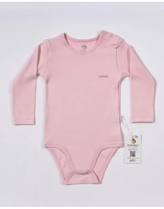 Omarı Pembe Uzun Kollu Basic Yaka Body