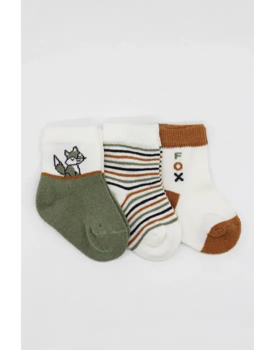 Omarı Rahat ve Şık 3lü Penye Soket Çorap Seti