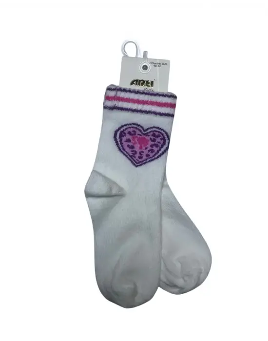 Omarı Rahat ve Şık Kız Çocukları İçin Renkli Kısa Çorap Seti