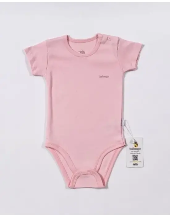 Omarı Rahat Ve Şık Pembe Kısa Kol Body