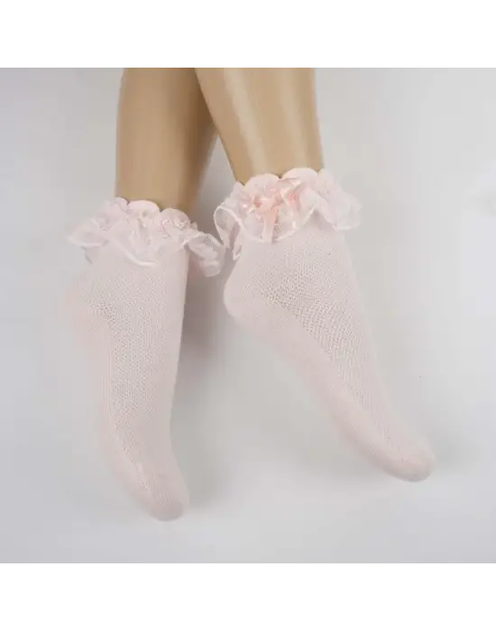 Omarı Rengarenk Kız Çocuk Soket Çorap Seti