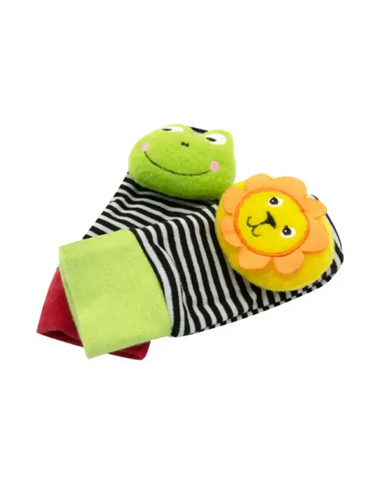 Omarı Renkli Çıngıraklı Bileklikli Çorap Seti