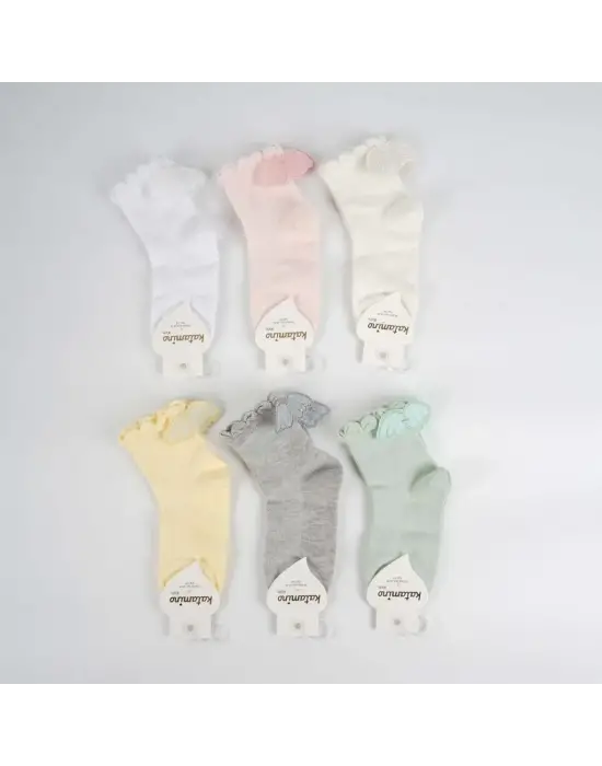 Omarı Renkli Kız Çocukları İçin Özel Tasarım Çorap Seti