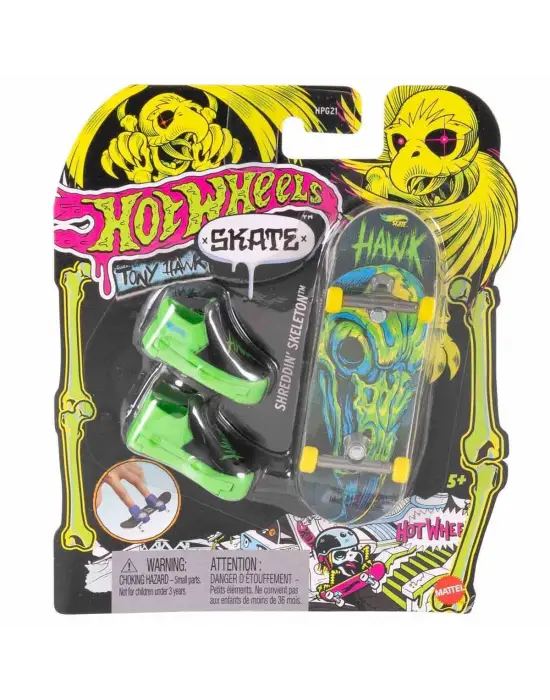 Omarı Renkli Neon Temalı Parmak Kaykay ve Ayakkabı Seti