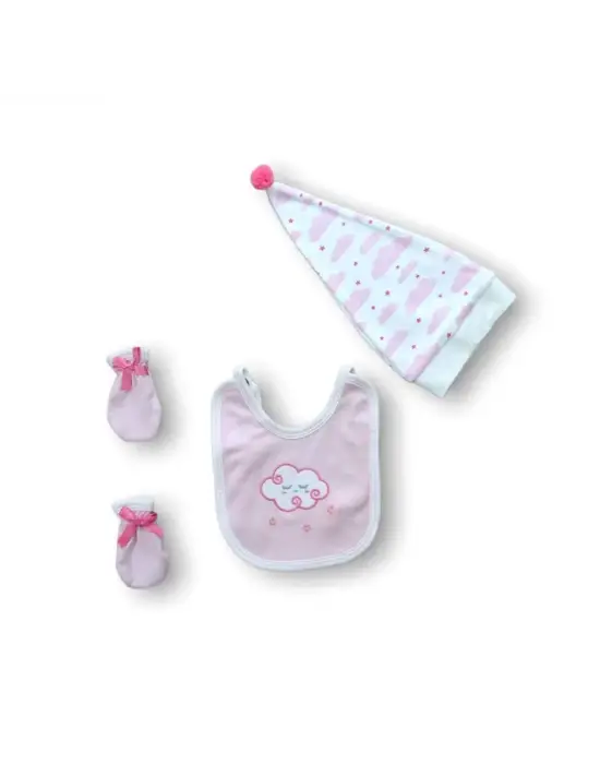 Omarı Rüya Gibi Nakışlı 5 Parça Hastane Çıkışı Takımı