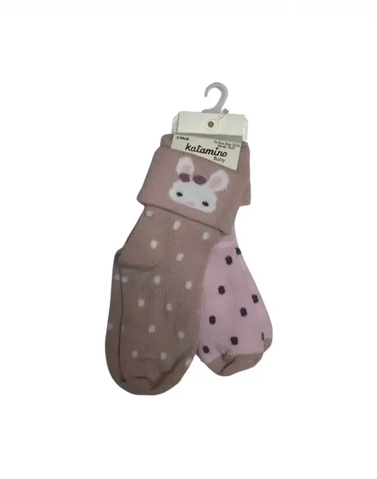 Omarı Sahil Modasında İkonik Çizgiler: 2li Bebek Soket Çorap Asorti