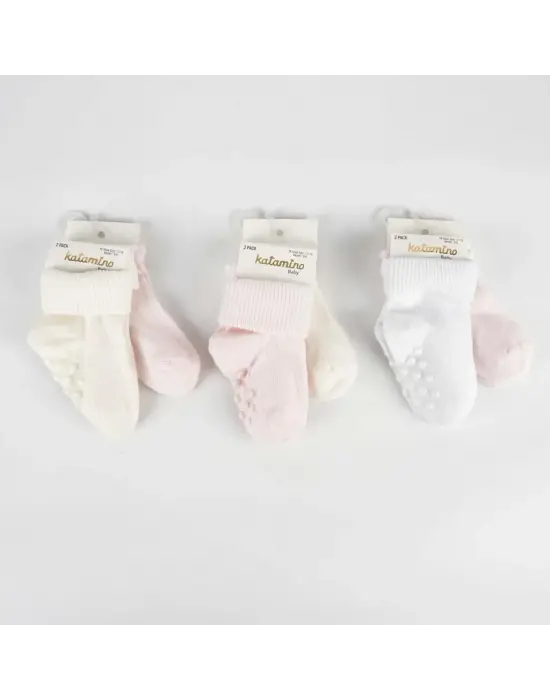 Omarı Sevimli Kız Bebek Soket Çorapları - 2li Set