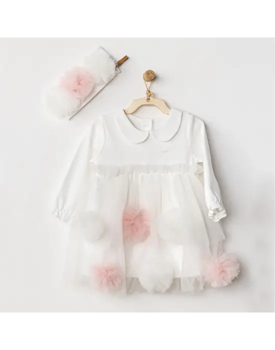 Omarı Şık V Yaka Dantel Detaylı Elbise Takımı