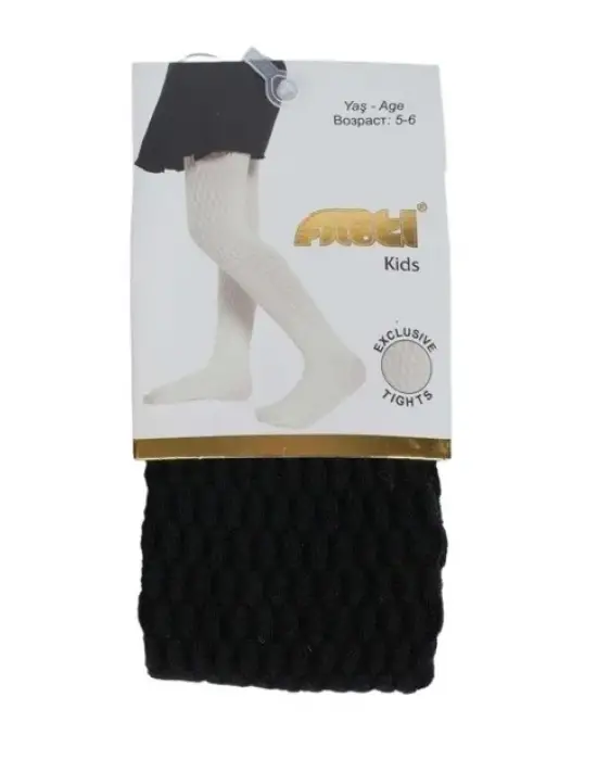 Omarı Sıkı ve Şık Siyah Kız Külotlu Çorap