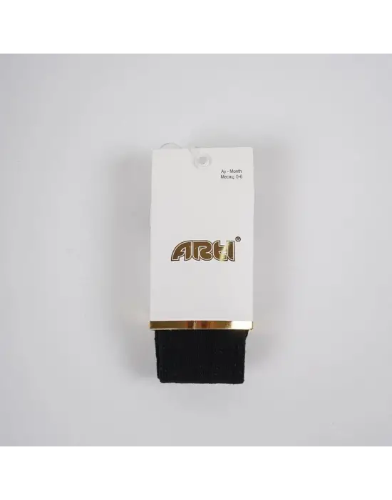 Omarı Siyah Bebek Külotlu Çorap